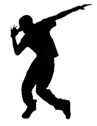 Dancer Leaping Silhouette Embroidery Clipart - Free Clip Art Images