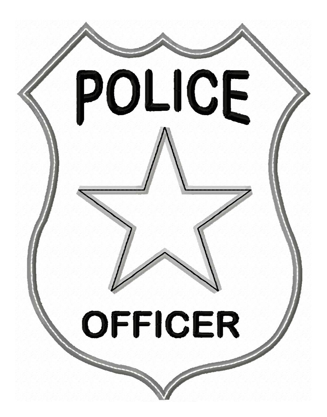 Police Officer Badge Clip Art - Gallery