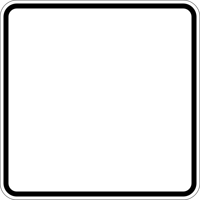 blank white sign
