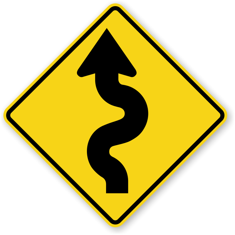 Narrow Road Signs
