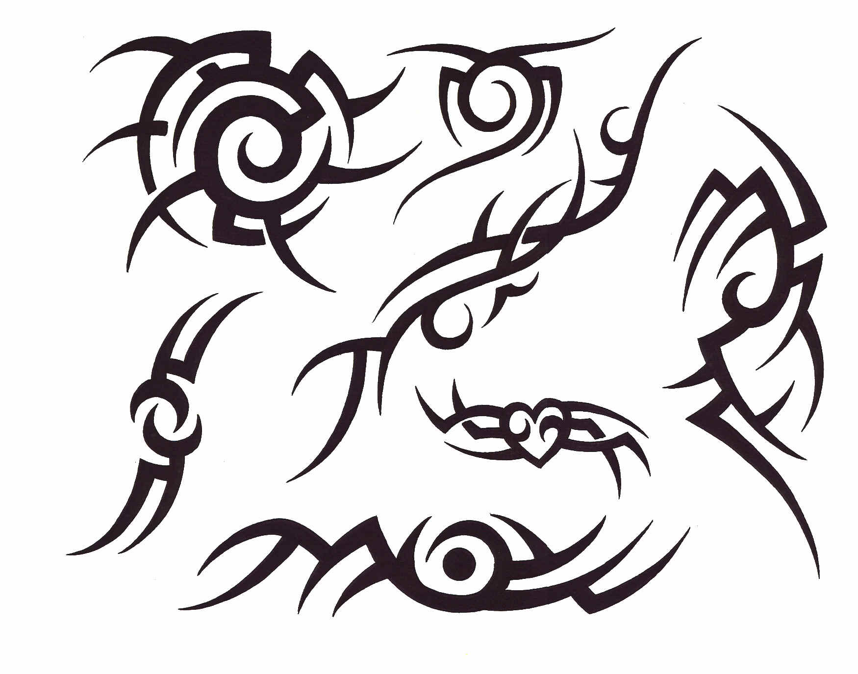Tattoo Imagen Dragon Tribal - Clipart library
