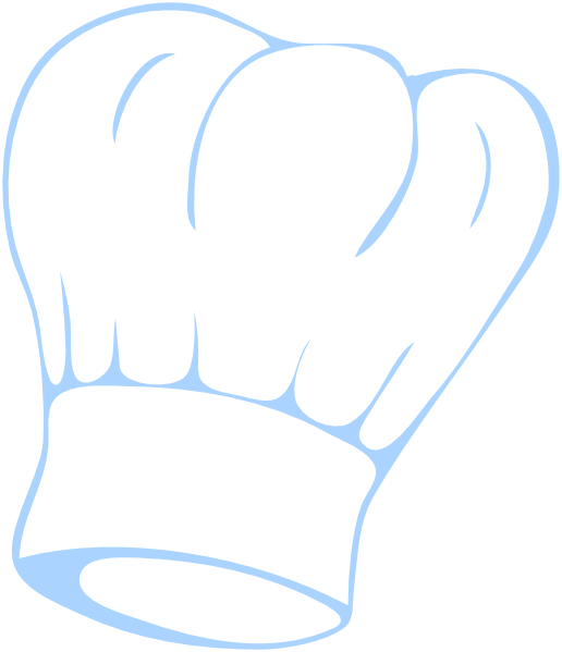 Chef Hat Blue clip art - vector clip art online, royalty free 