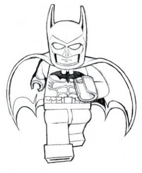 batman and robin lego coloring pages