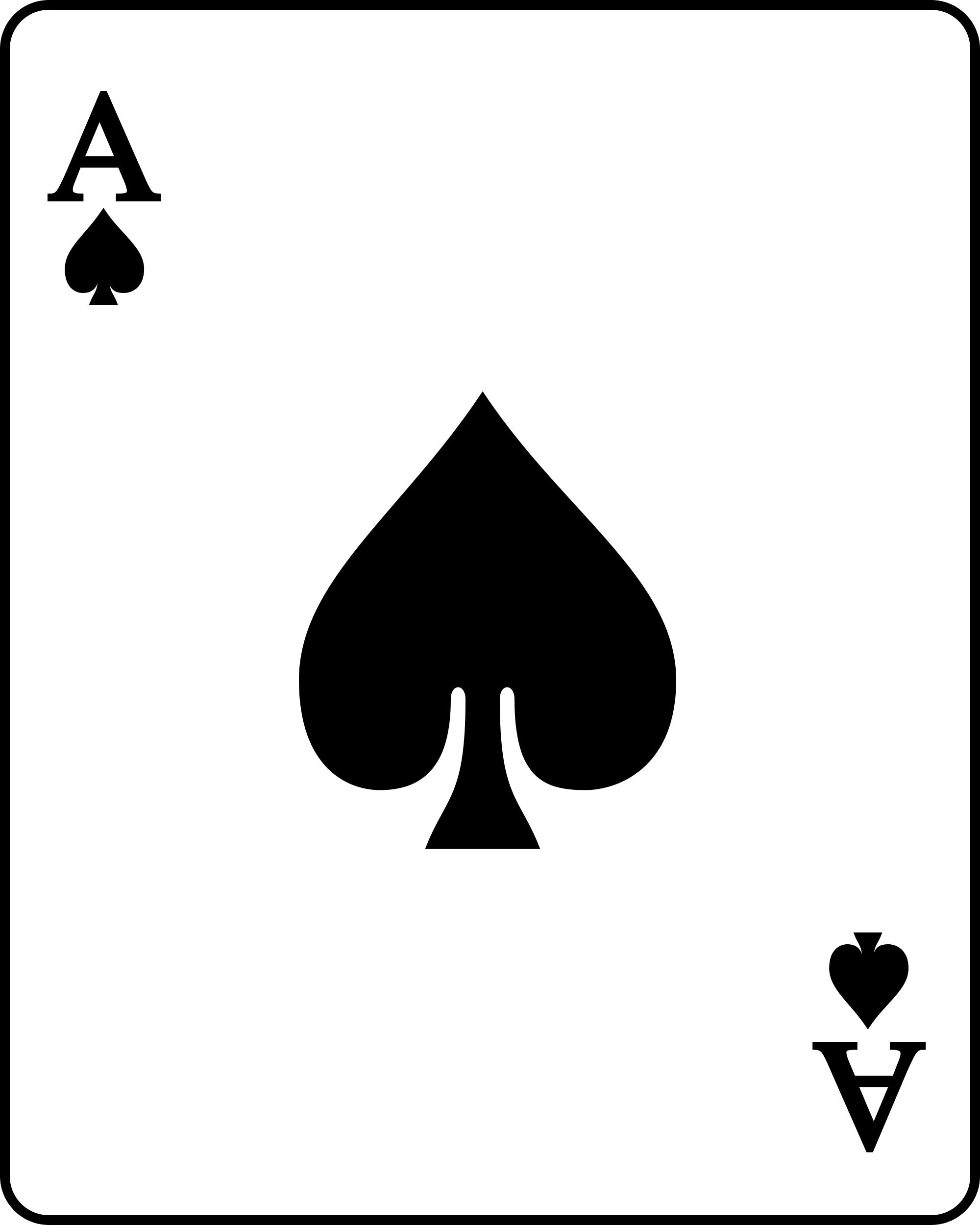 Ace Of Spades Printable Template - Printable Templates Free