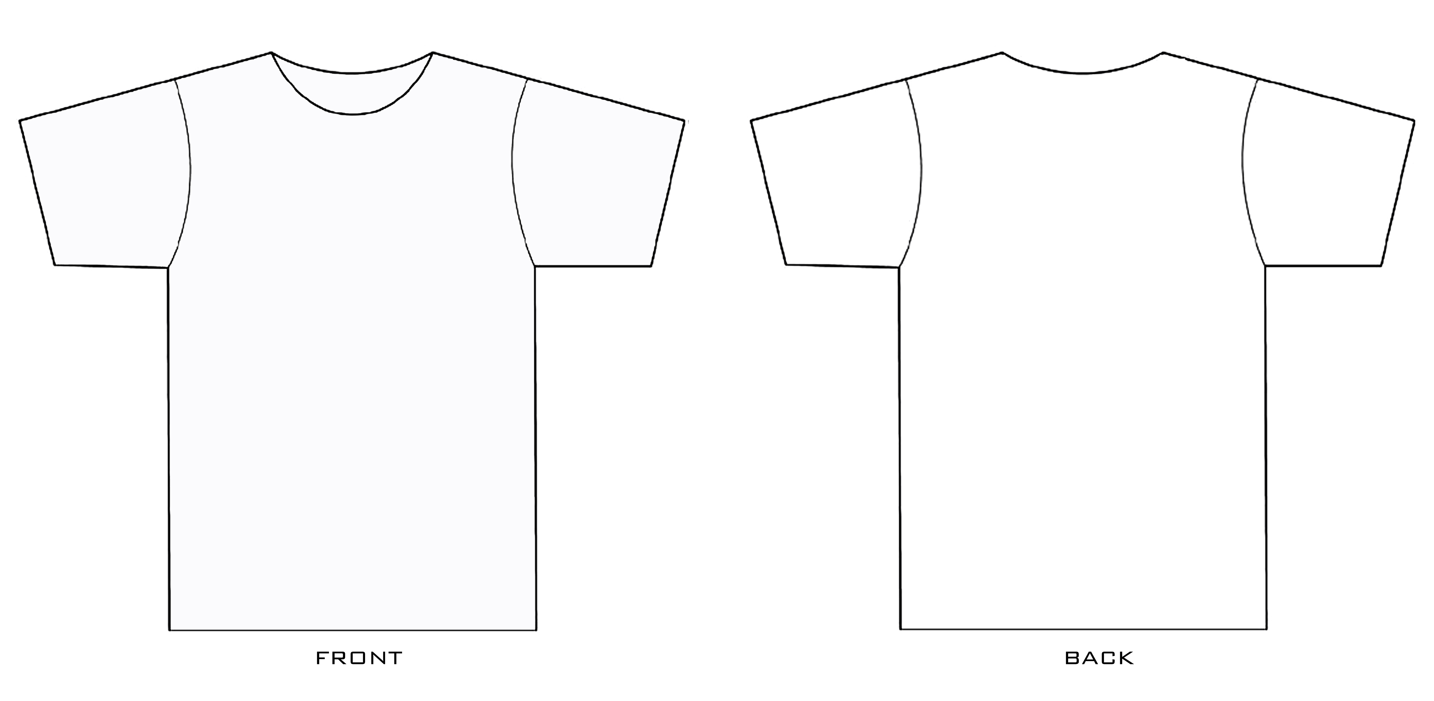 Blank Black T Shirt Design Template