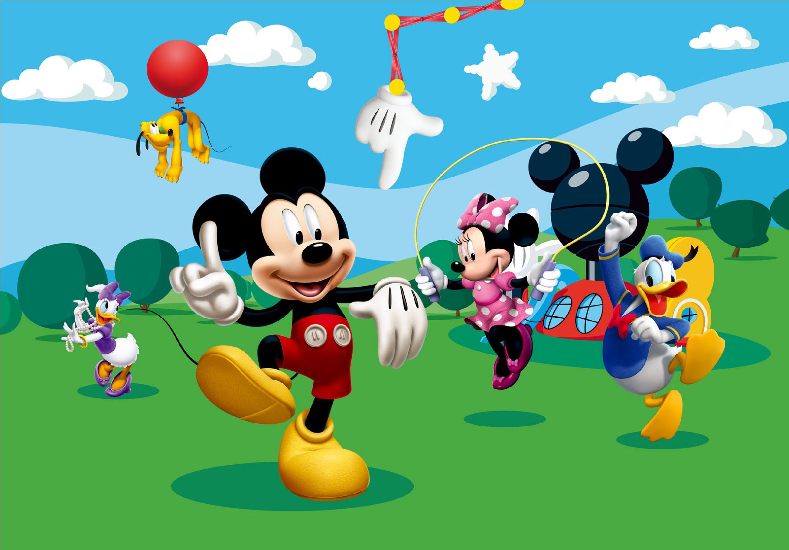 Mickey Mouse With Background Clip Art Library