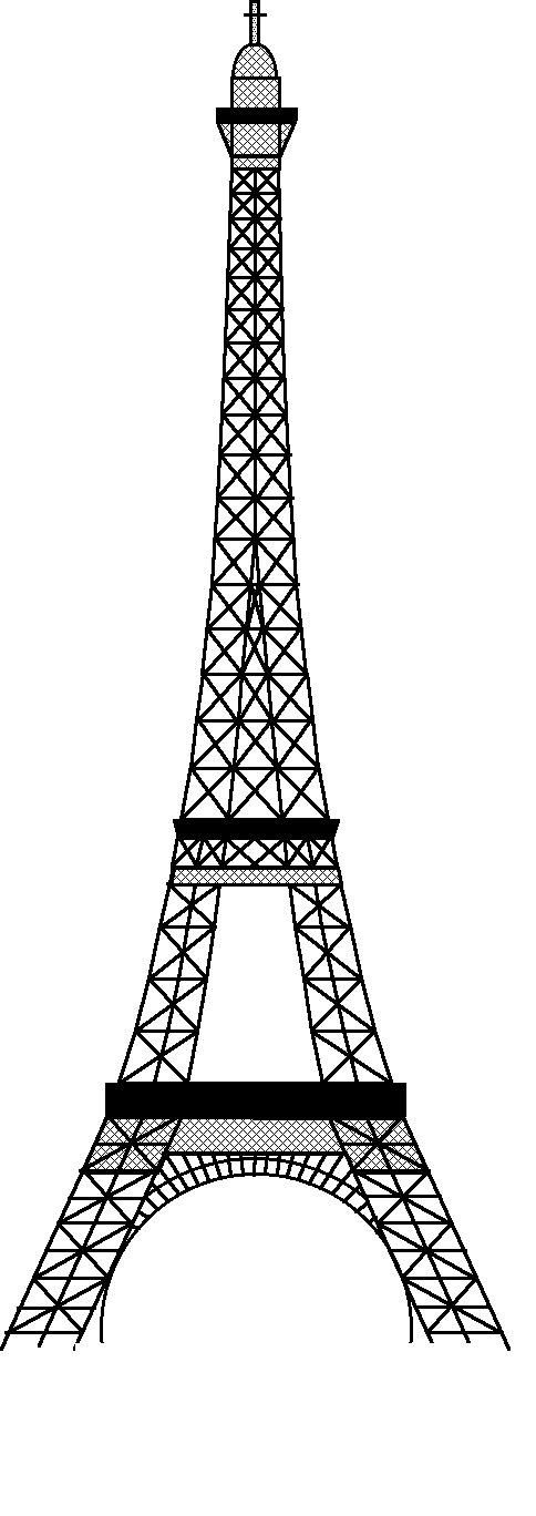 Eiffel Tower drawing | places of the world | Clipart library