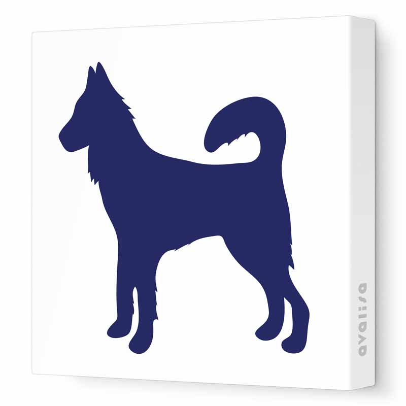 Dog Silhouette Canvas Wall Art by Avalisa - RosenberryRooms.