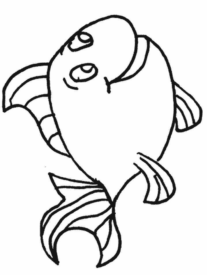 Fish 2 Animals Coloring Pages | Cartoon Coloring Pages