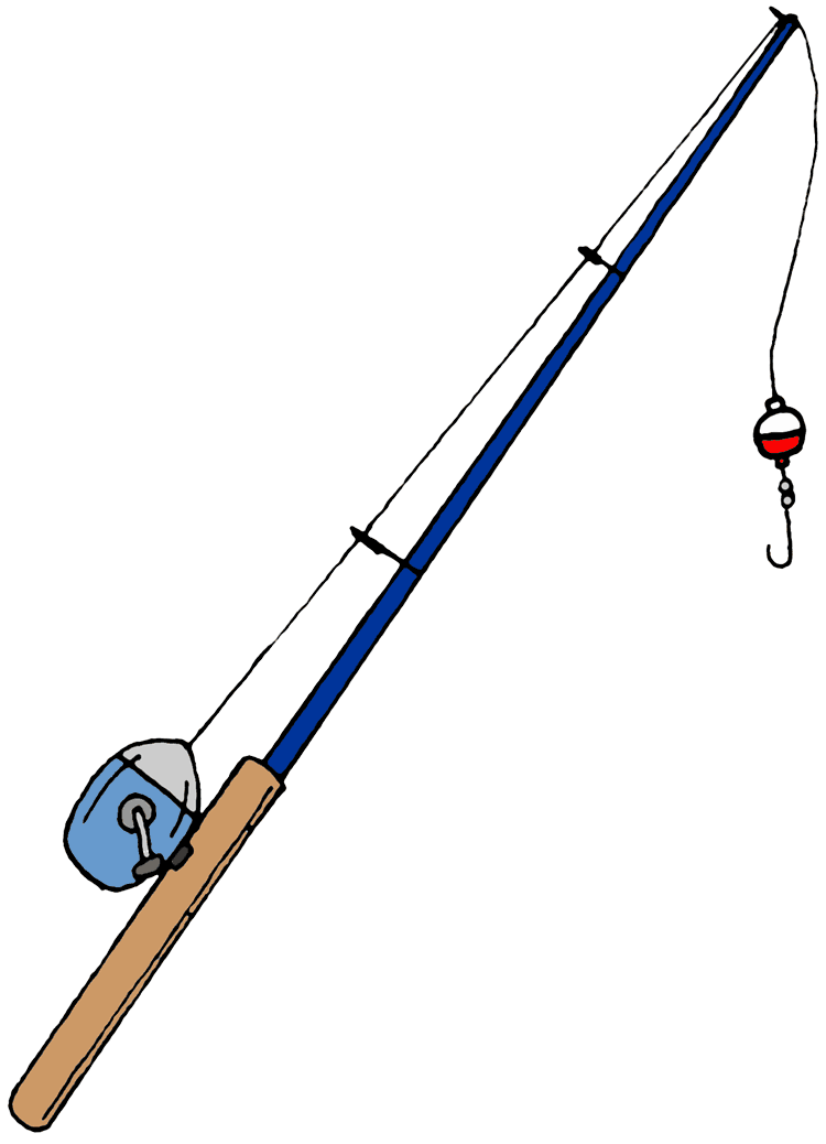 fishing pole with fish clipart | Maria Lombardic