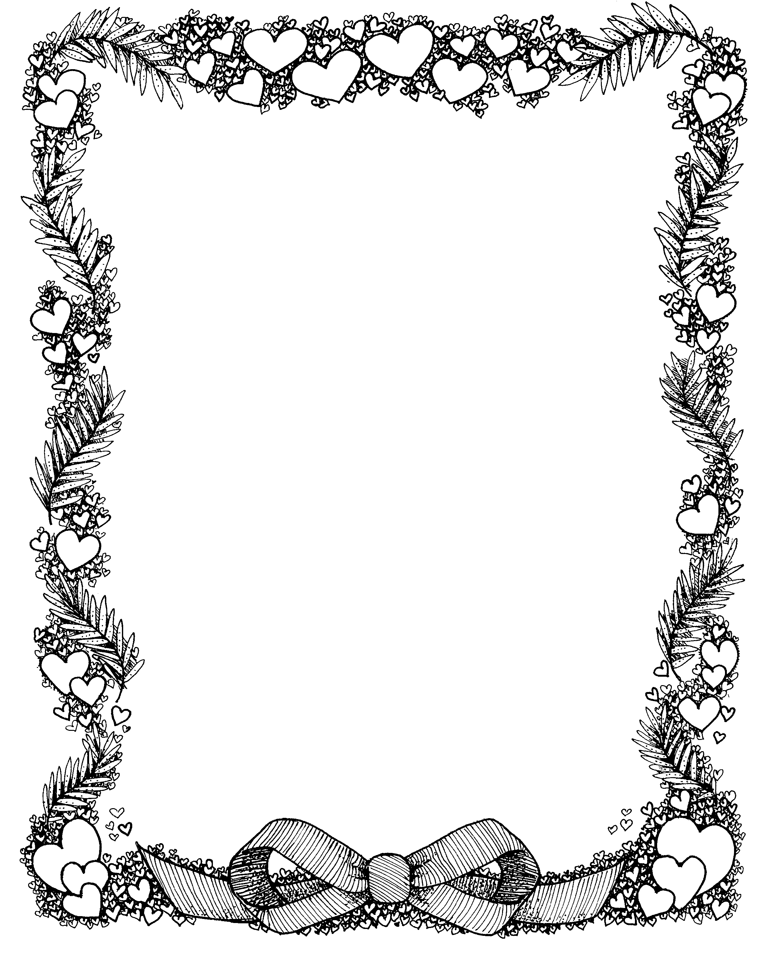 Images For  Hearts Page Border