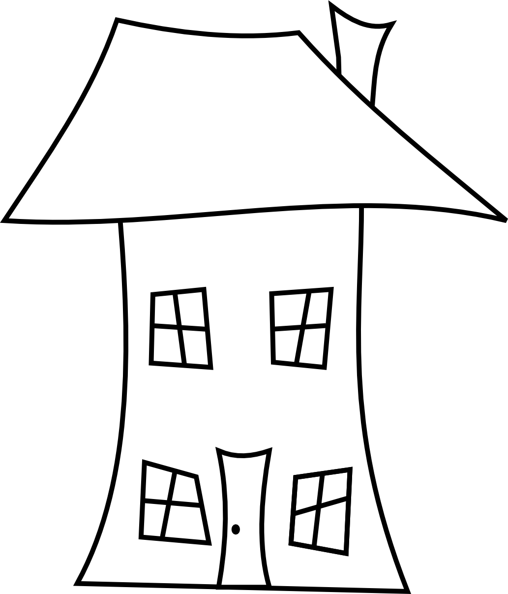 House Line Drawing - Clipart library