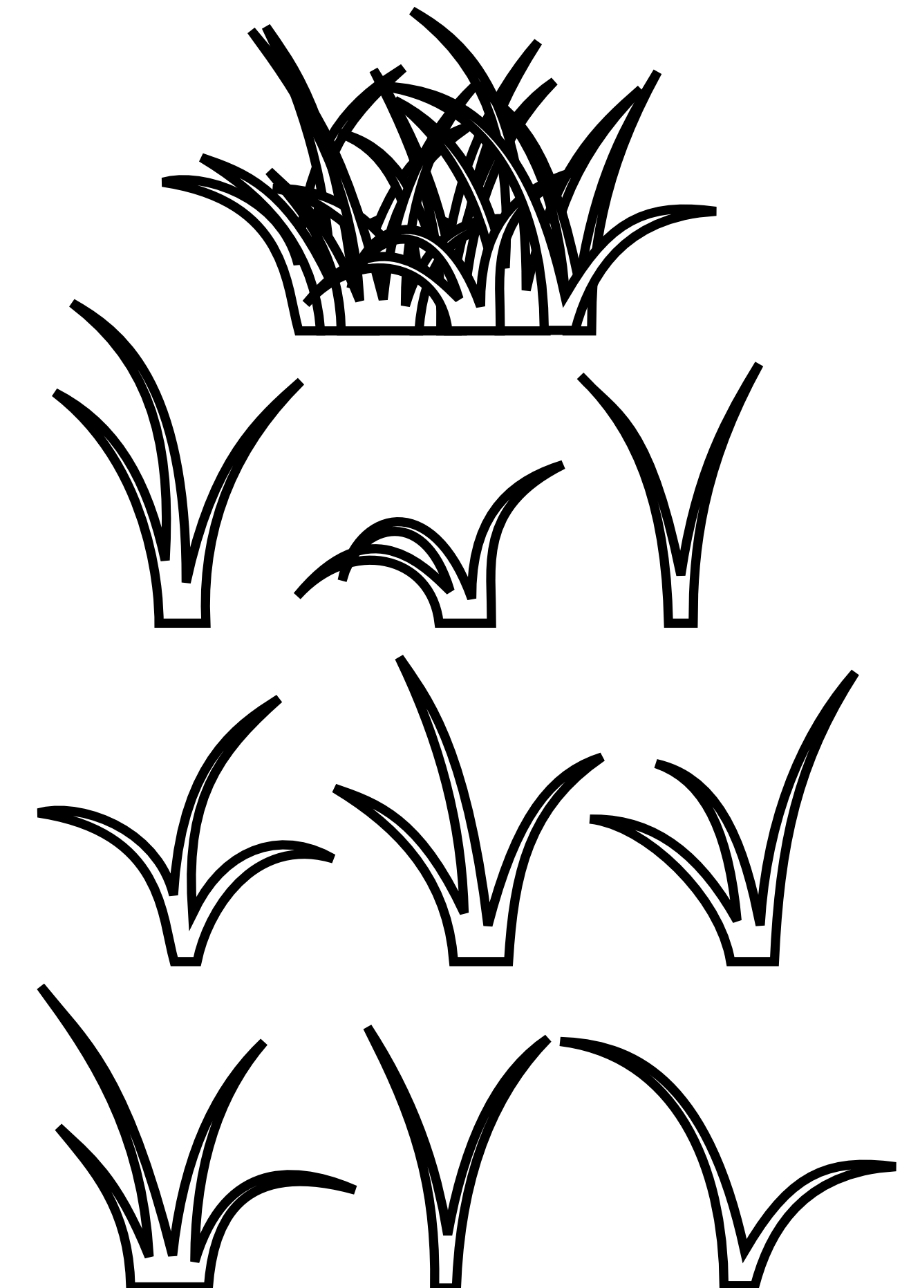 Grass Clipart Black And White | Clipart library - Free Clipart Images
