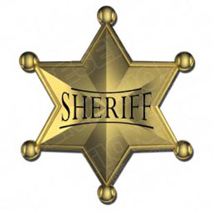 Download High Quality Royalty Free Sheriff Badge PowerPoint 