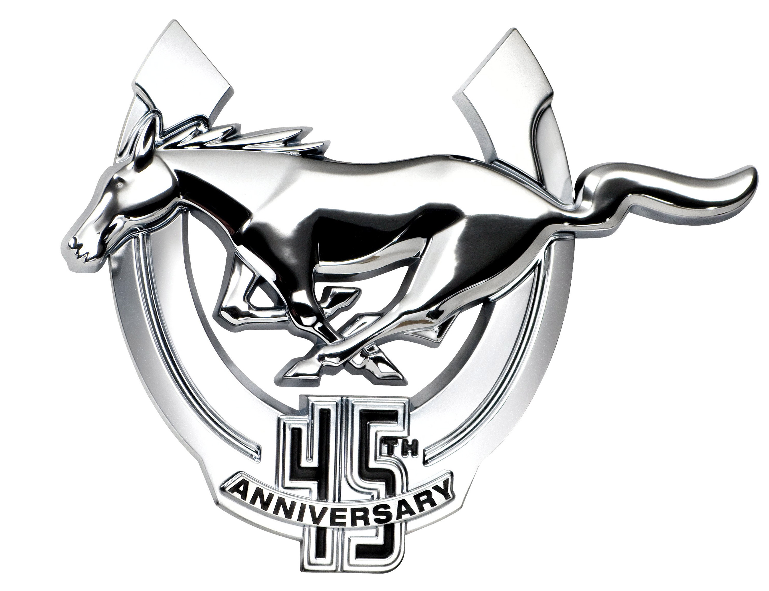 45th anniversary mustang logo - Clip Art Library