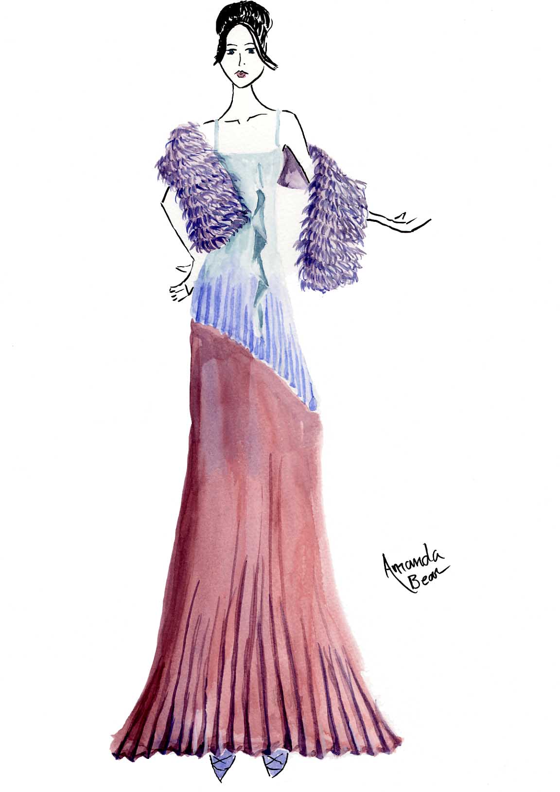Fashion Illustrations Dresses