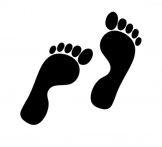Footprints Silhouette Clipart Free Stock Photo - Public Domain 