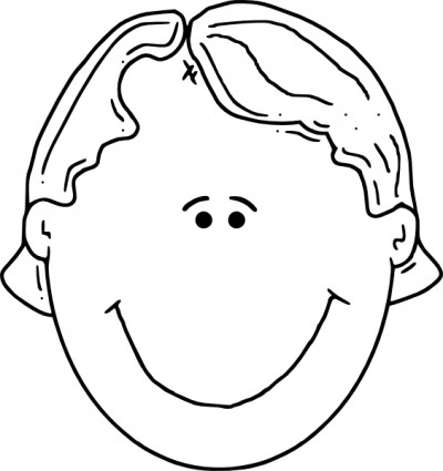 Human face and head outline drawing Free vector for free download 