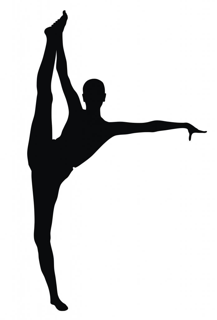 Gymnastics Handstand Silhouette
