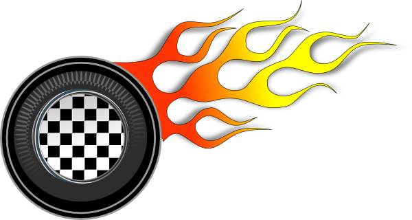 Racing Wheels Illustration clip art - vector clip art online 