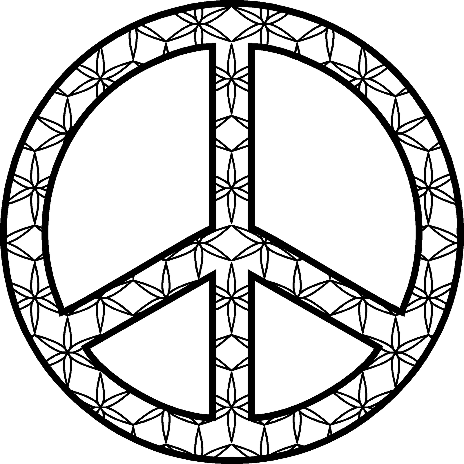 Gambar Peace Sign Coloring Pages Online Page Clip Art Library Images di ...