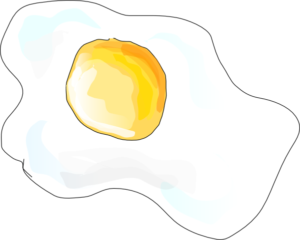 Fried Eggs clip art - vector clip art online, royalty free 