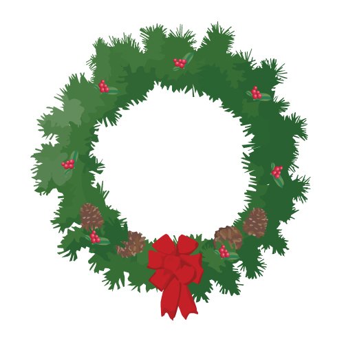 christmas wreath png - Clip Art Library