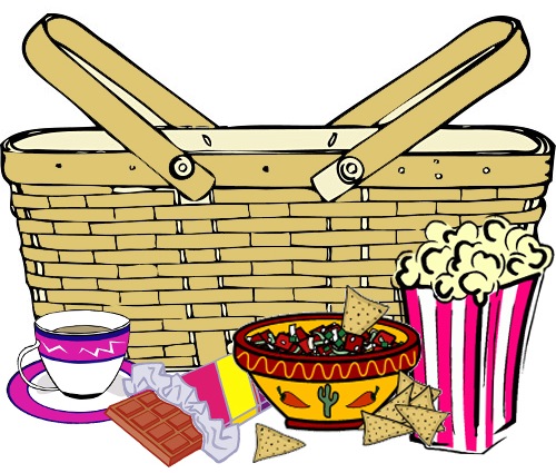 cartoon picnic basket