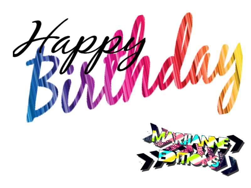 Happy Birthday text. by MariianneEditions on Clipart library