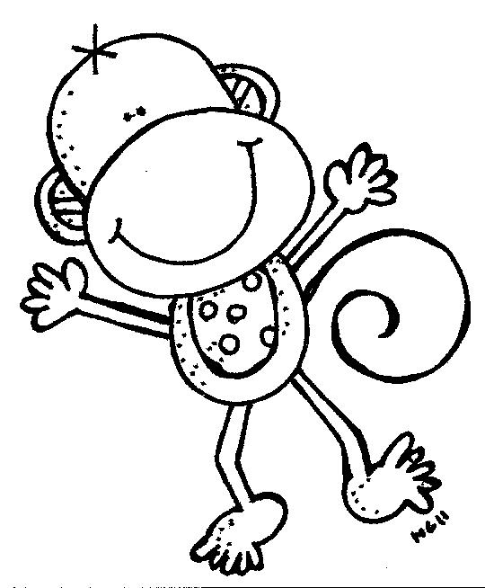 Baby Monkey Clipart Black And White | Clipart library - Free Clipart 