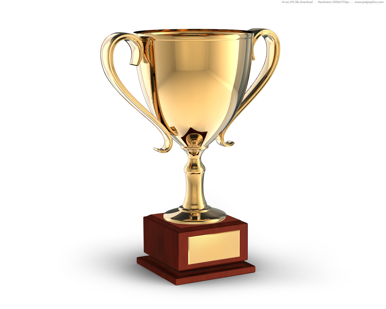 Gold Trophy Award - Premium Achievement Recognition Symbol