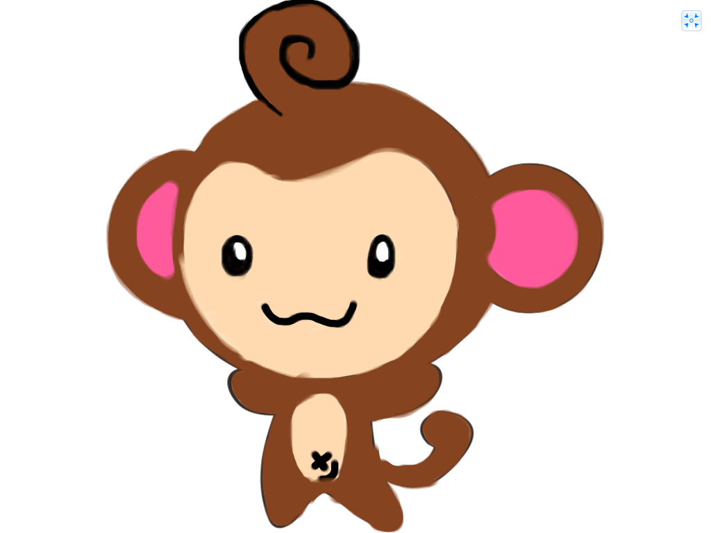 Cute Monkey Cartoon Eating Banana Sitting Facial Drawing Vector, Sitting,  Facial, Drawing PNG and Vector with Transparent Background for Free Download