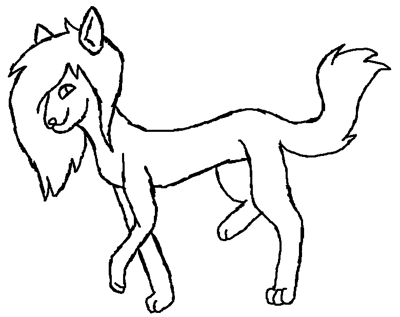 F Sparkle Dog Lineart by Meowing-Kitty-Artist on Clipart library