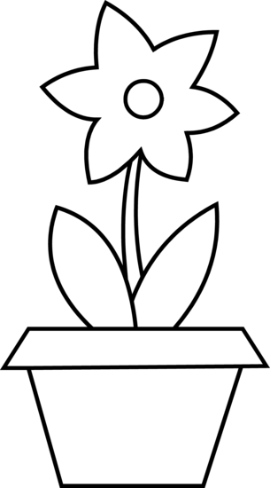 Flower Pot Black And White Clipart Images  Pictures - Becuo