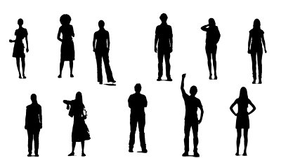 Crowd Of People Silhouette | Clipart library - Free Clipart Images