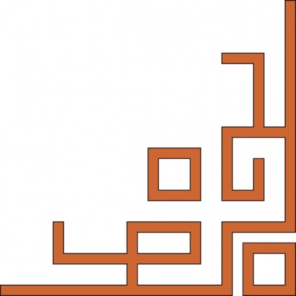 Geometric Corner Pattern Design - Modern Abstract Line Art