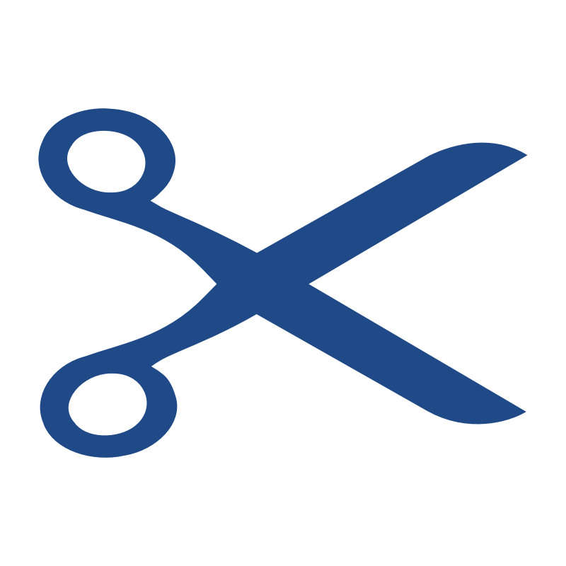 Clipart - Openclipart Scissors Logo in Blue