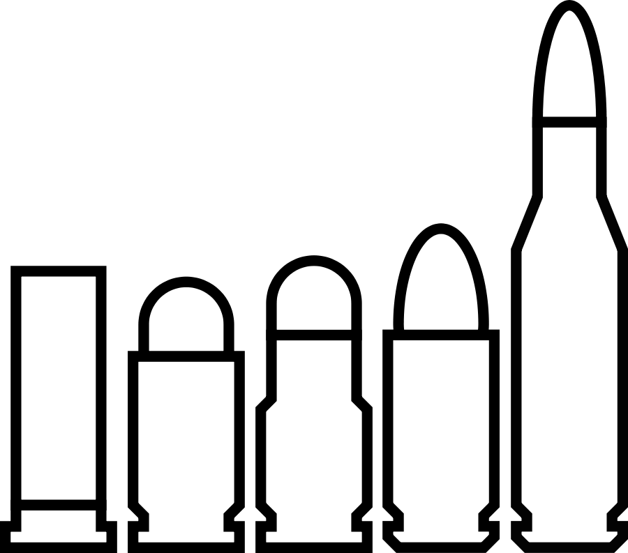 Bullet silhouette icon black white Clipart, vector clip art online 