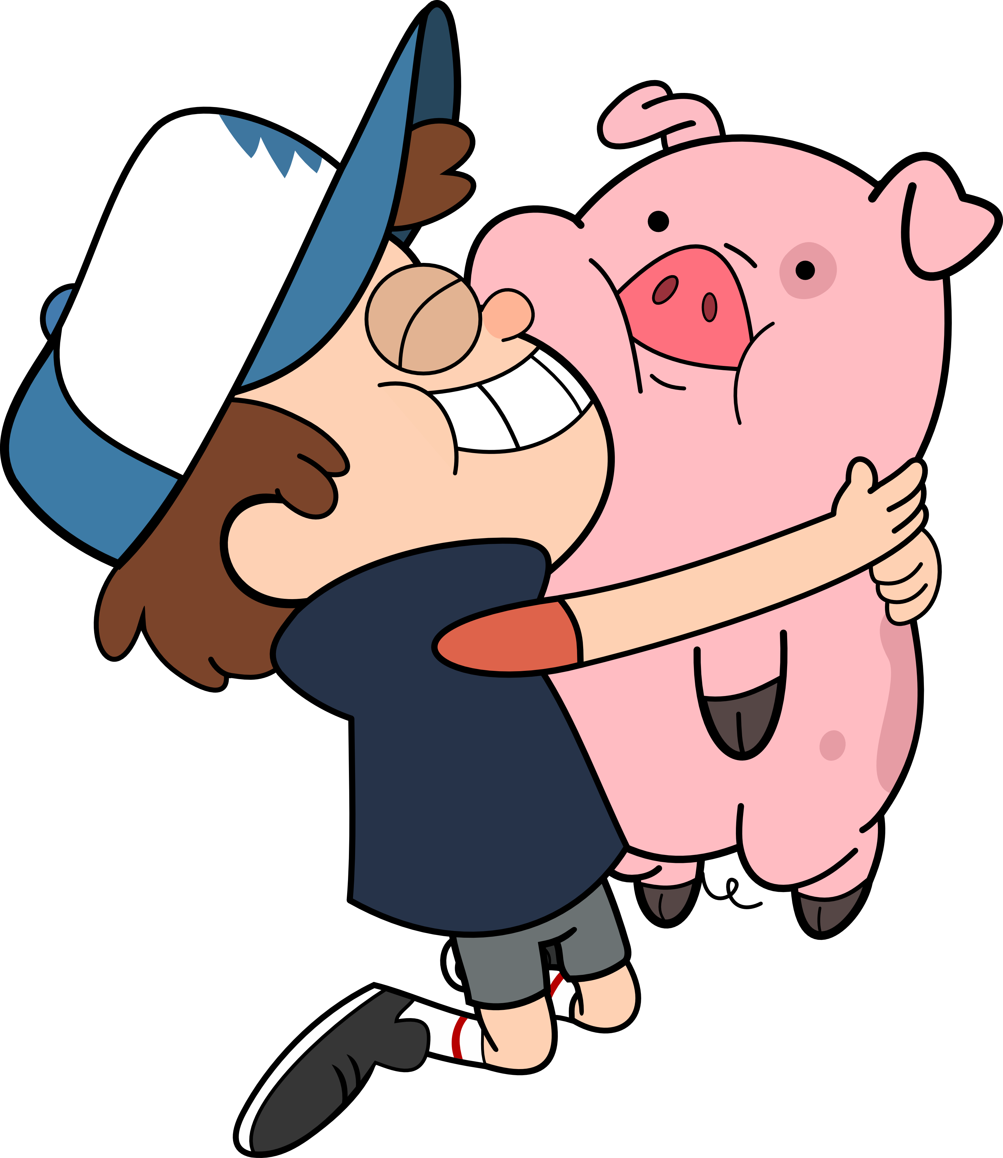 Cartoon Best Friends Hugging - Clipart library