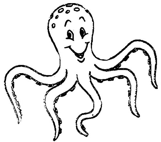 octopus drawing images for kids  Clip Art Library