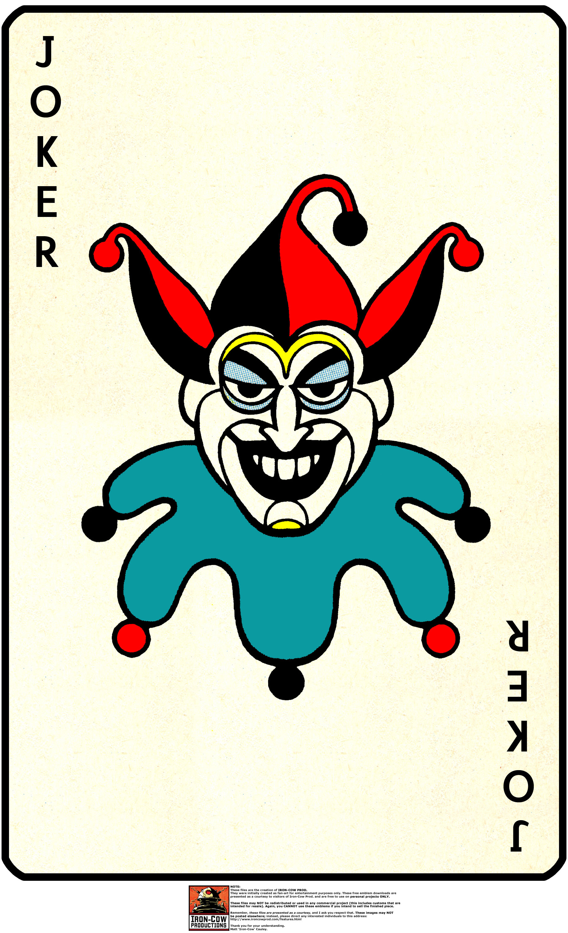 joker card tattoo - Clip Art Library