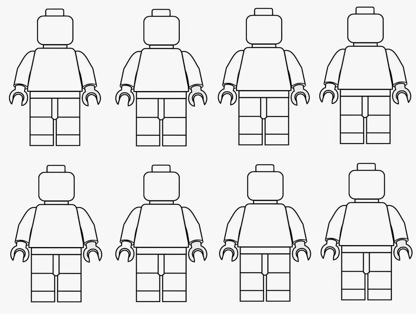 Spring Time Treats: Lego men coloring page