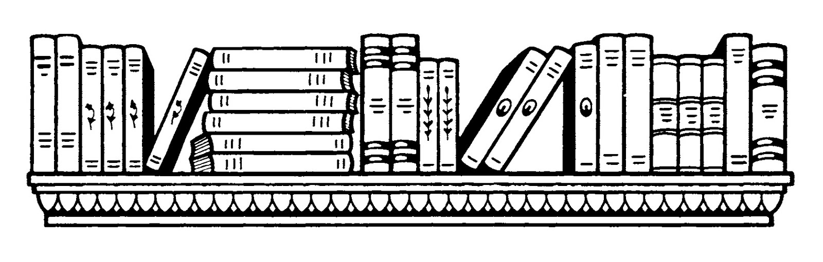 books clip art border