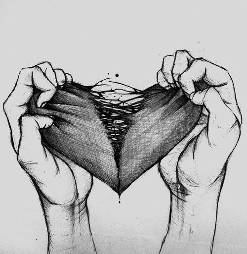 Broken heart Drawing by Suman Singh Bisht - Pixels