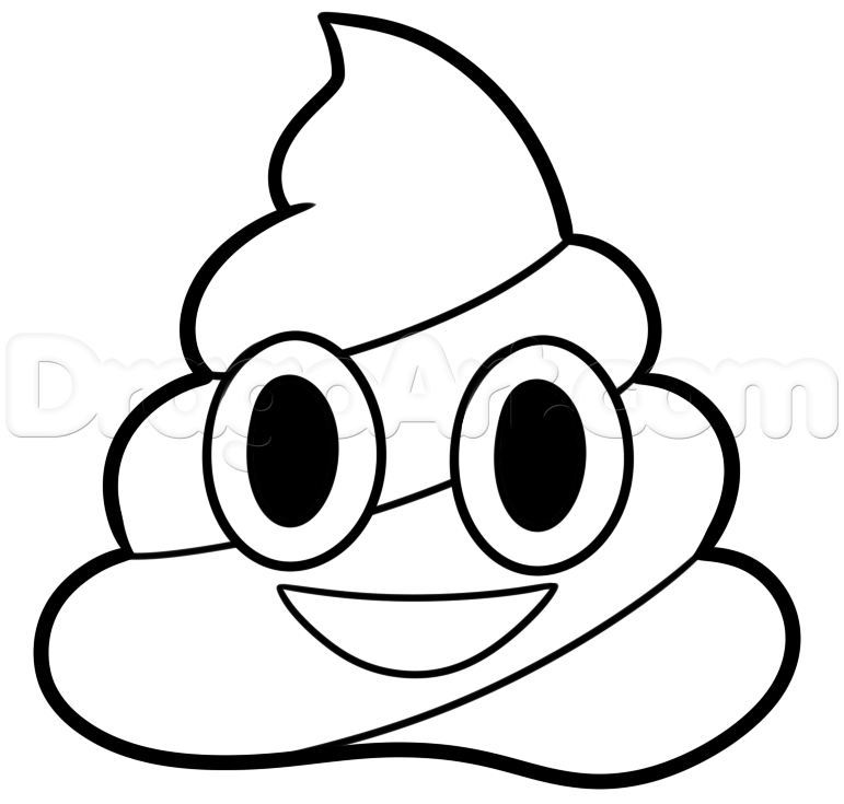 poop emoji to draw - Clip Art Library