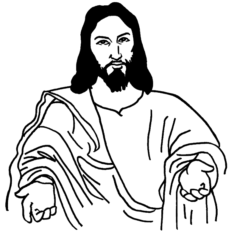 jesus drawing easy
