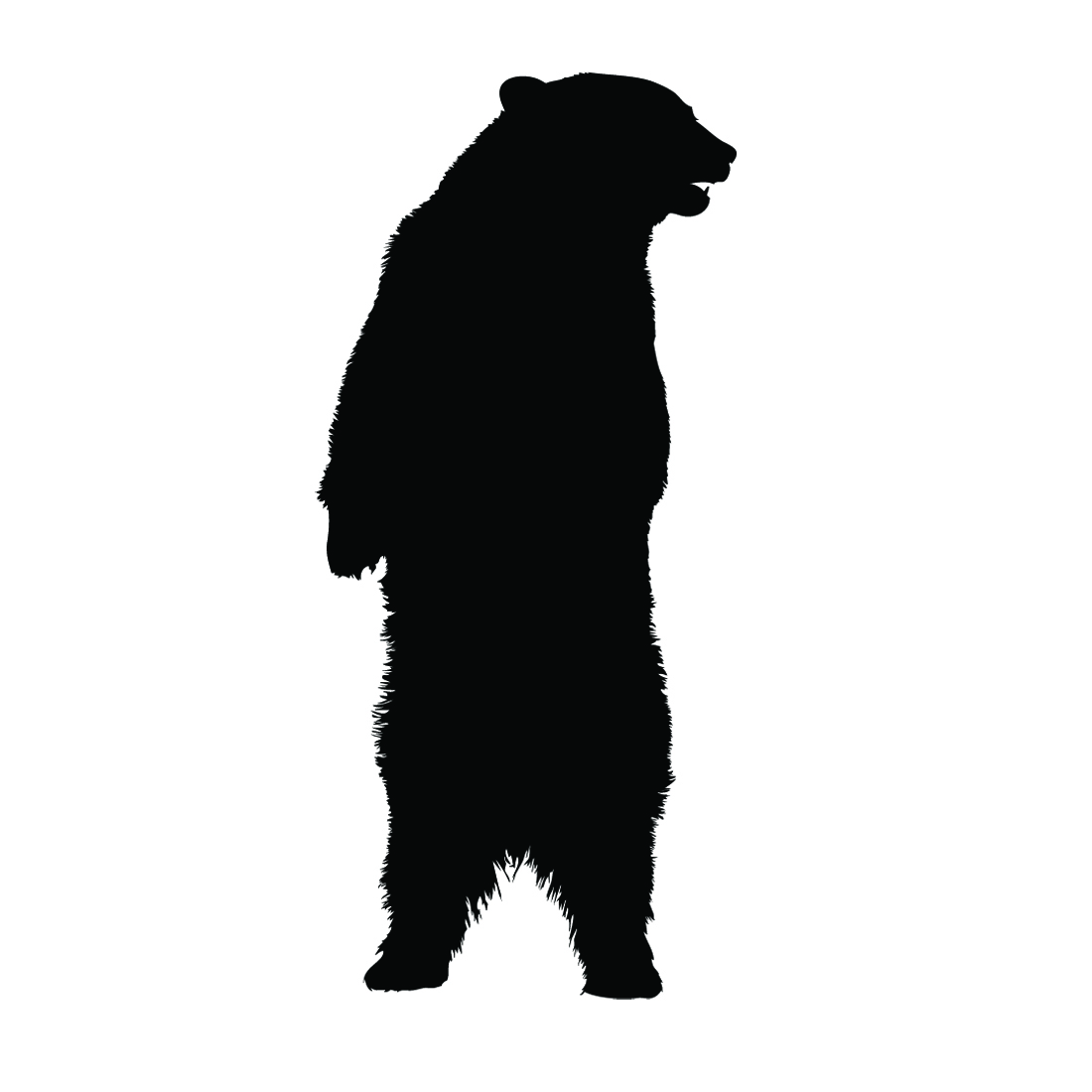 Standing Bear Silhouette | Clipart library - Free Clipart Images
