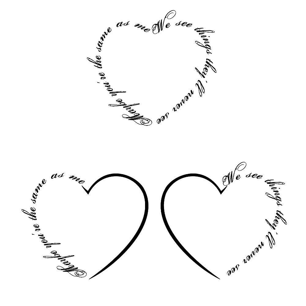 Amazon.com : Oottati Small Cute Temporary Tattoo Hearts of Spades of Spades  (Set of 2) : Beauty & Personal Care