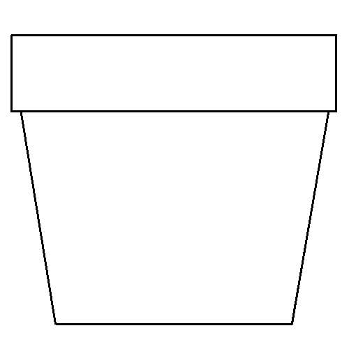 Pix For  Pot Outline Clip Art