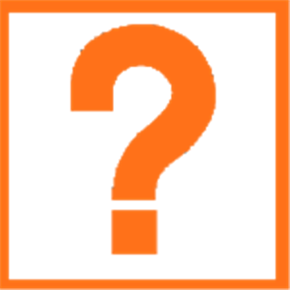 Orange Question Mark, a Decal by YodaTheBoda - ROBLOX (updated 8/5 